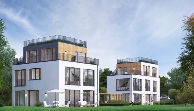 Kameralne Orłowo - widok na osiedle. Proj. MANIFEST ARCHITEKTURA Andrzej Marek.
