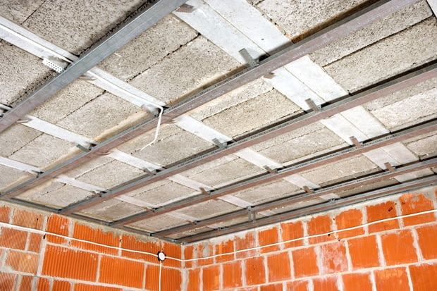 sufit podwieszany, sucha zabudowa