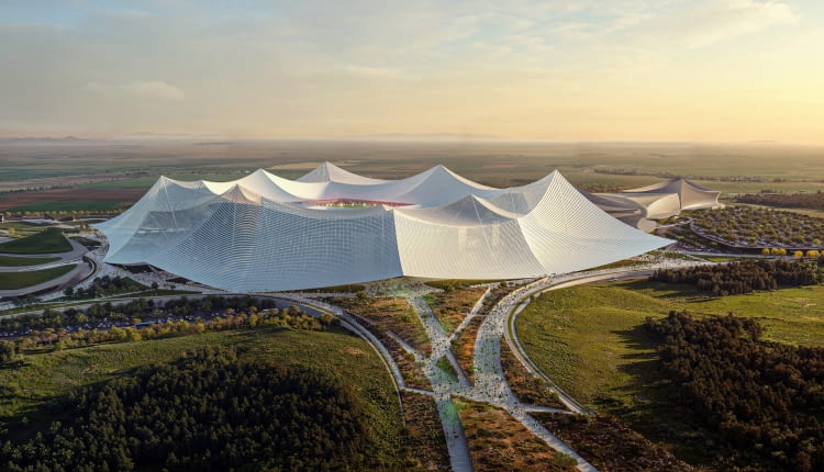 Grand Stade Hassan II w Maroku - największy stadion piłkarski na świecie