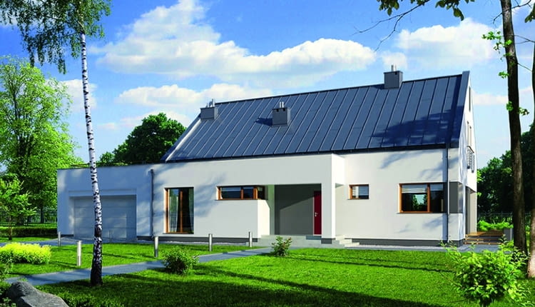 Projekt domu E136 ma potencjał - strych jest do dowolnego wykorzystania