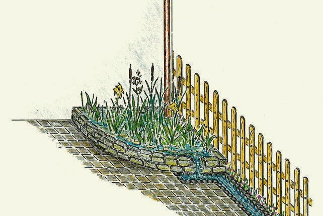 DESZCZOWKA PODLEWANIE ROSLINNA OCZYSZCZALNIA WODY RYS. AGNIESZKA SYGA PUBLIKACJA KWIETNIK NR 6 (126) - 6.2005 SLOWA KLUCZOWE: OGRODNICTWO EKOLOGIA WODA