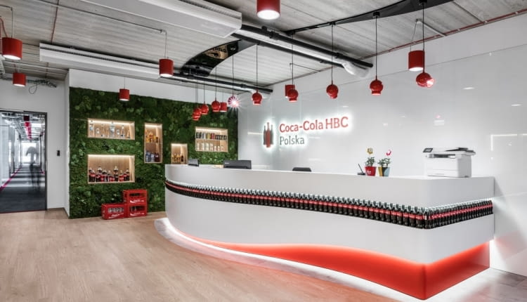 Biuro Coca-Cola HBC w Warszawie. Poj. BIT CREATIVE
