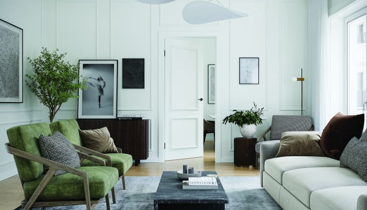 Białe drzwi wewnętrzne