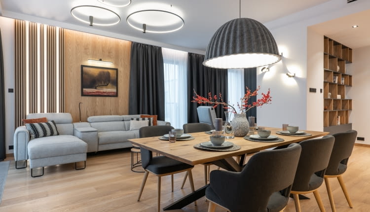 Apartament w Warszawie o powierzchni 160 m kw.