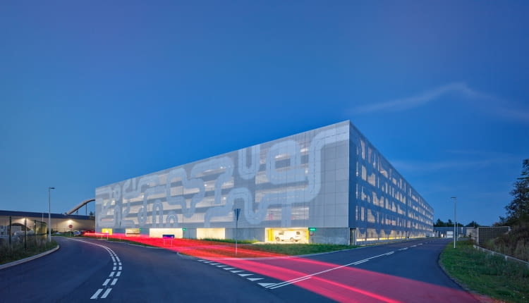 Parking w Billund. Proj. fasady - CEBRA