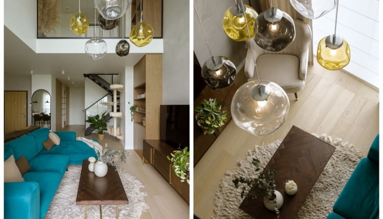 Dwupoziomowy apartament na warszawskim Żoliborzu projektu Balicka Design