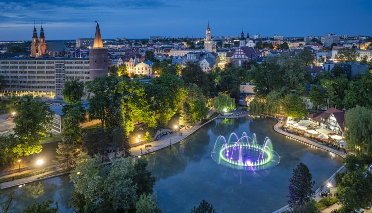 Opole w wieczornej odsłonie