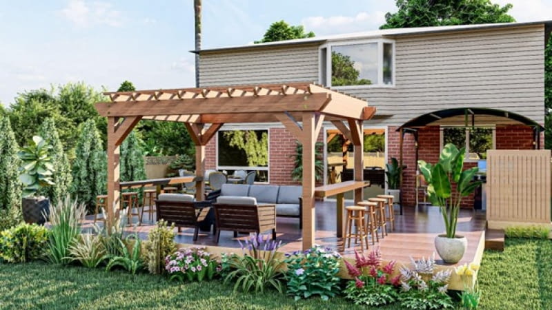 Altany ogrodowe małe i duże – jak dobrać rozmiar do wielkości ogrodu?