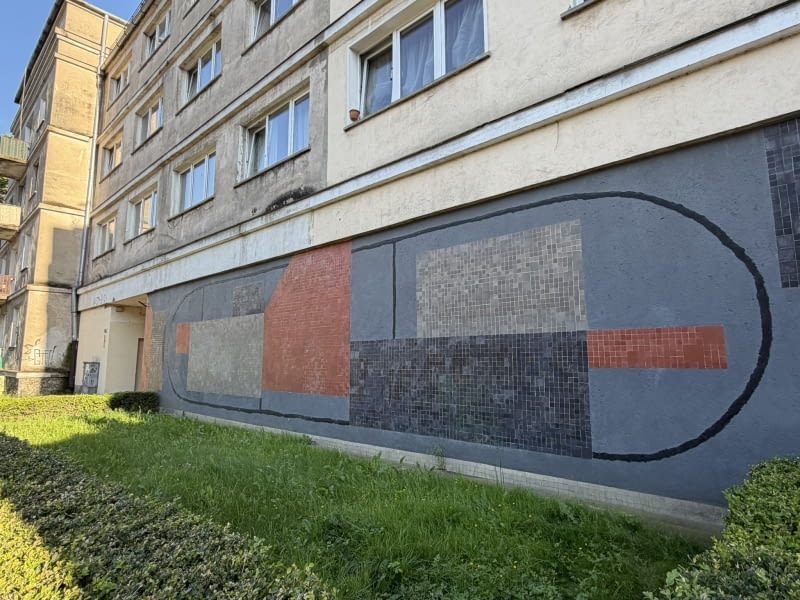 Mozaika Józefa Hałasa przy ul. Podwale we Wrocławiu Mozaika Józefa Hałasa przy ul. Podwale we Wrocławiu