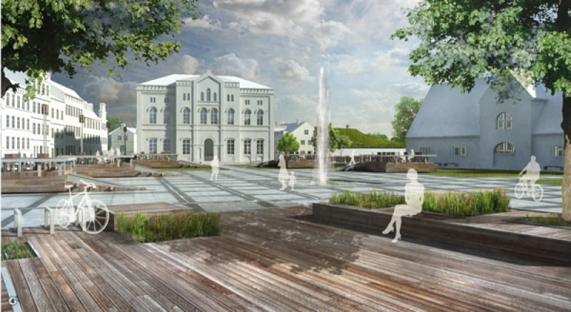Pierwsza nagroda równorzędna za projekt rewitalizacji gdańskiego Placu Wałowego. Autorzy: Miłosz Zieliński i Laura Klimczak. Pierwsza nagroda równorzędna za projekt rewitalizacji gdańskiego Placu Wałowego. Autorzy: Miłosz Zieliński i Laura Klimczak.
