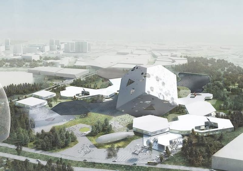 Kubiki - centrum kulturalno-rozrywkowe, proj. Renier de Graaf, OMA, źródło: http://archi.ru Kubiki - centrum kulturalno-rozrywkowe, proj. Renier de Graaf, OMA, źródło: http://archi.ru