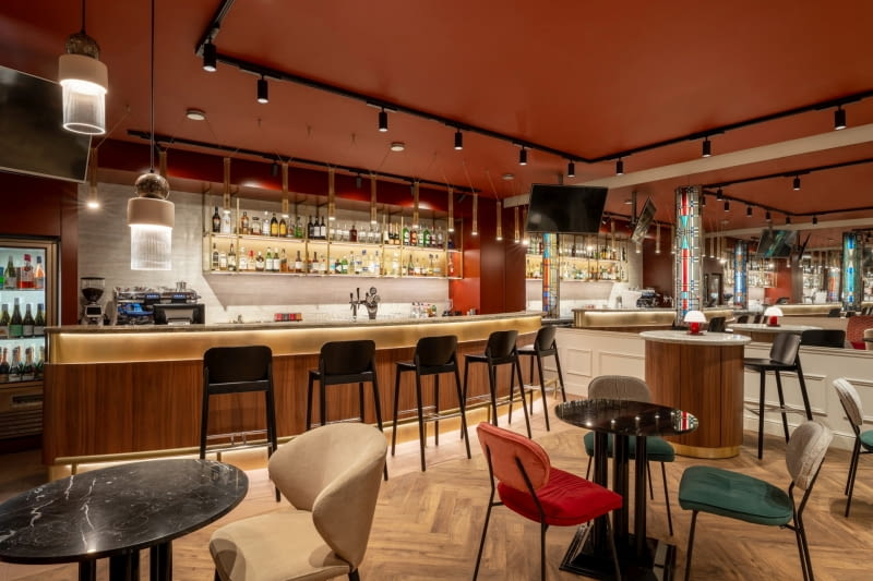 Wnętrza hotelu Mövenpick Budapest Centre - projekt pracowni Tremend