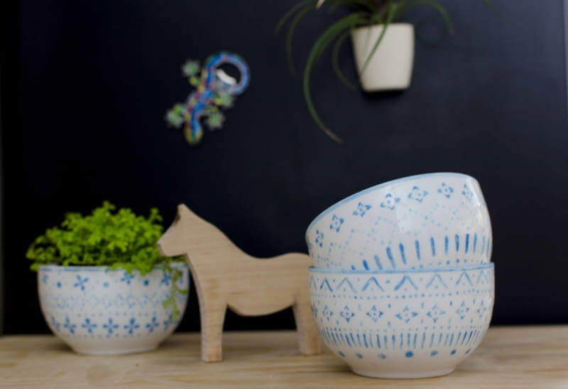 Malowane miseczki DIY