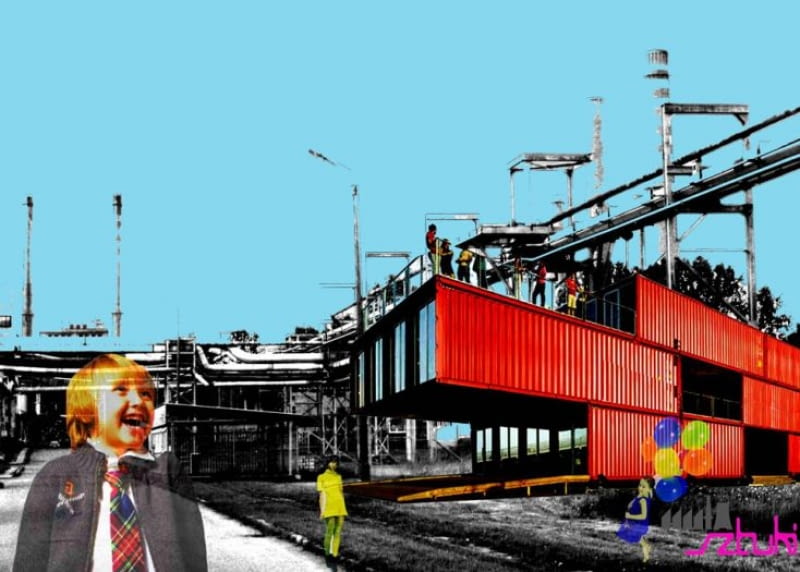 Projekt Huta Sztuki ossa, studenci architektury, częstochowa, warsztaty