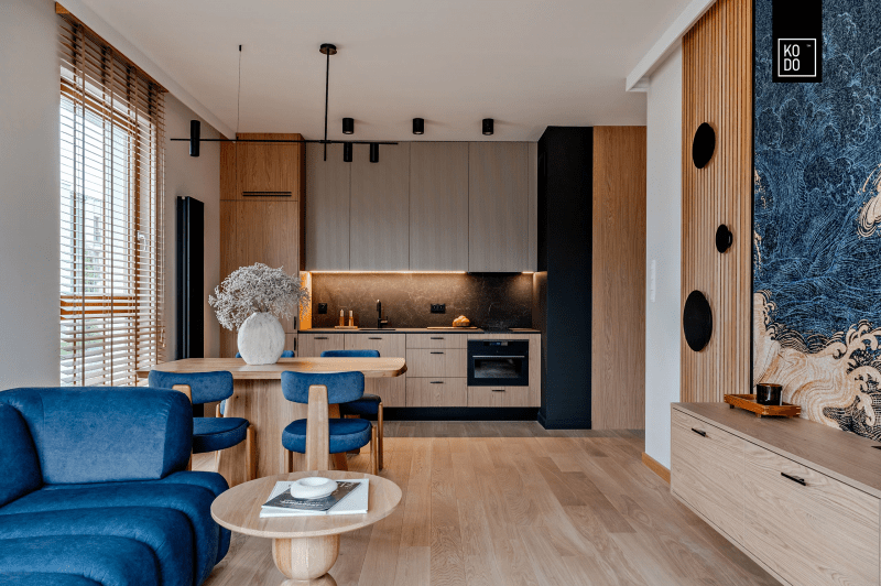 Stylowe małe mieszkanie z elementami Orientu