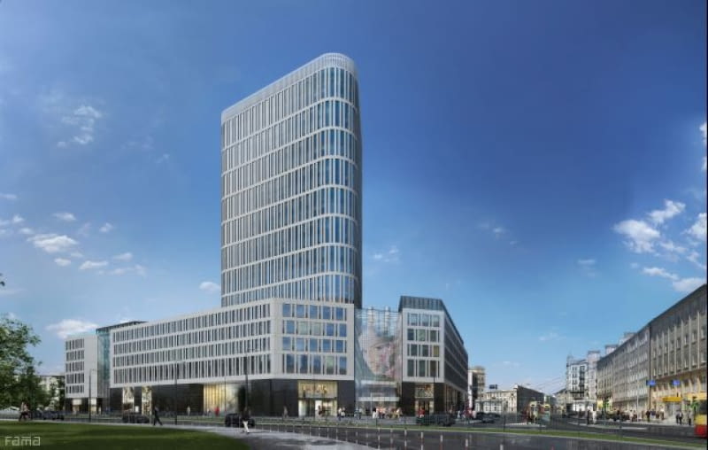 Tak będzie wyglądał wieżowiec z pl. Unii Lubelskiej Tak będzie wyglądał wieżowiec z pl. Unii Lubelskiej