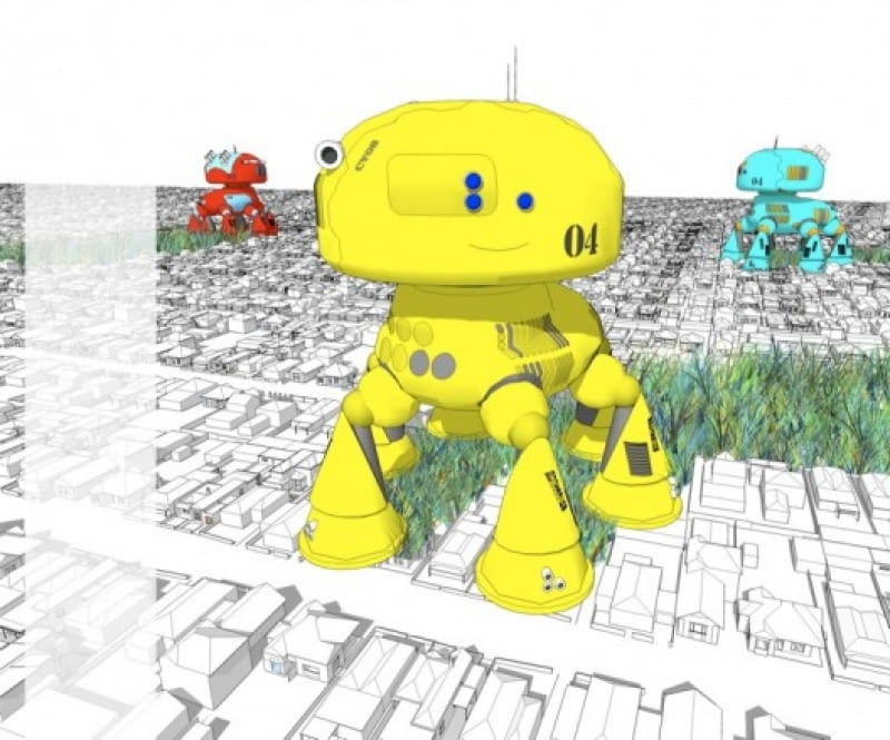 Robot CV08 - przywracający naturalny wygląd australijskim przedmieściom Andrew Maynard Architects