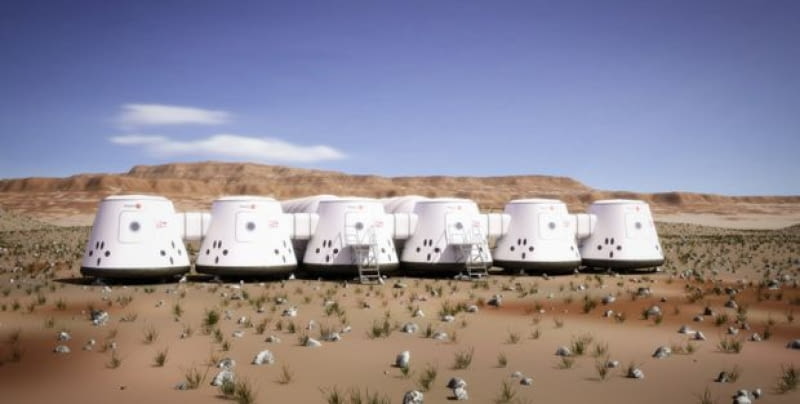 Kosmiczne miasto powstanie na Marsie mars, mars one, projekt, kosmos, planeta, miasto
