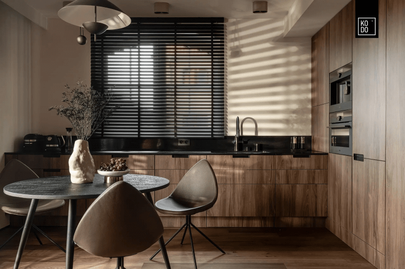 Nowoczesne mieszkanie w brązach