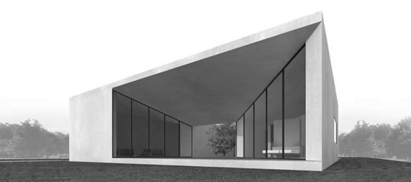 Dom H11 zaprojektowany przez pracownię HS99. polska architektura, beton, hs99, warszawa, dom jednorodzinny, h11