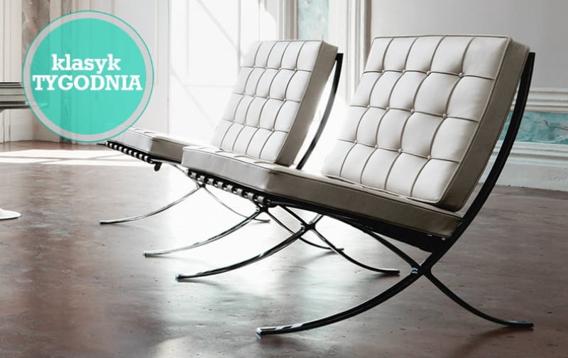 Fot. Knoll.com fotel Barcelona; projekt: Ludwig Mies van der Rohe i Lilly Reich