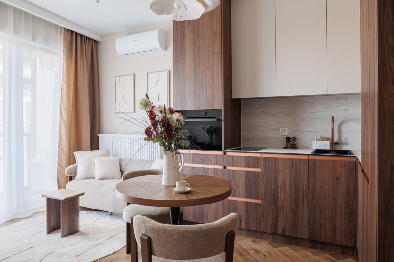 Wnętrze inspirowane estetyką połowy XX wieku - projekt Decoroom Wnętrze inspirowane estetyką połowy XX wieku - projekt Decoroom