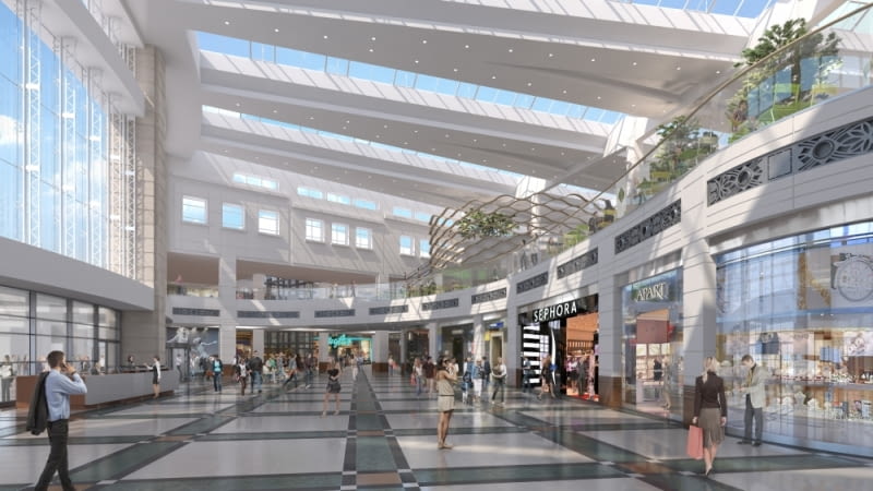 Projekt przebudowy wnętrza centrum handlowego Arkadia w Warszawie Projekt przebudowy wnętrza centrum handlowego Arkadia w Warszawie