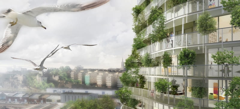 Zielona Wieża Nantes, projekt Edouard François, źródło: Maison Edouard François Zielona Wieża Nantes, projekt Edouard François, źródło: Maison Edouard François