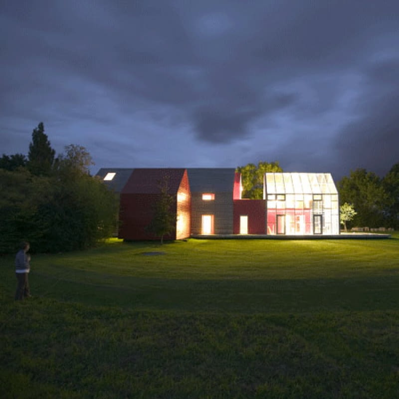 Sliding House, Suffolk, Anglia dom, dom jednorodzinny, sliding house, drmm