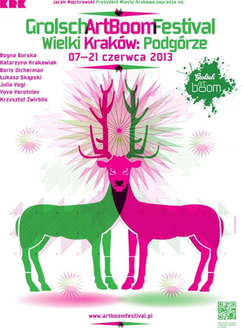 Festiwal Sztuk Wizualnych Grolsch ArtBoom - plakat. Festiwal Sztuk Wizualnych Grolsch ArtBoom - plakat.