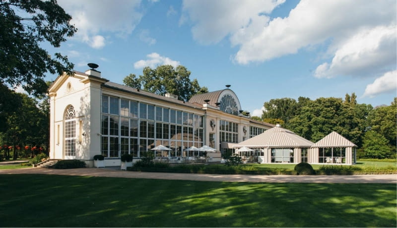 Restauracja Belvedere w Nowej Pomarańczarni w Łazienkach Królewskich Restauracja Belvedere w Nowej Pomarańczarni w Łazienkach Królewskich