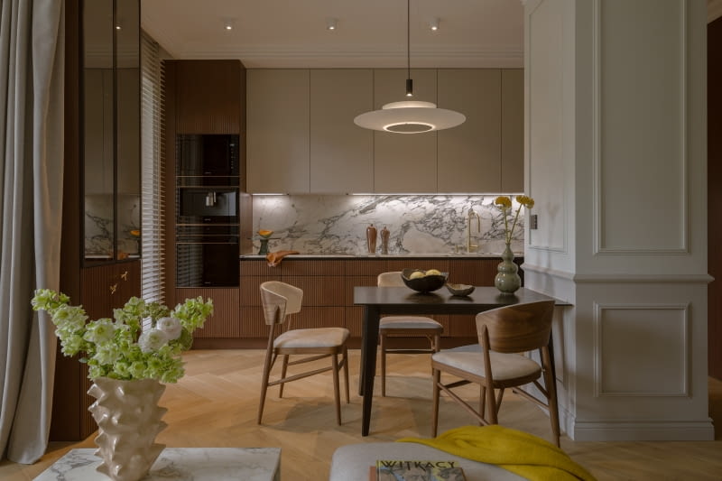 Eleganckie połączenie nowoczesności z naturą - aranżacja projektu Auroom Concept Eleganckie połączenie nowoczesności z naturą - aranżacja projektu Auroom Concept