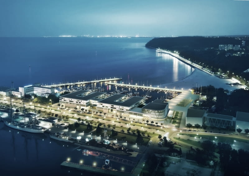 Projekt nowych zabudowań mariny w Gdyni Projekt nowych zabudowań mariny w Gdyni