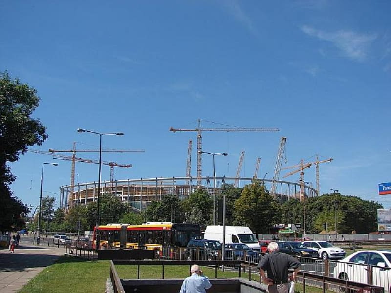 Budowa Stadionu Narodowego w Warszawie idzie pełną parą. Niebawem upłyną dwa lata od jej rozpoczęcia - a już za niecały rok stadion będzie gotowy. Prezentujemy najnowsze zdjęcia z budowy. Budowa Stadionu Narodowego w Warszawie idzie pełną parą. Niebawem upłyną dwa lata od jej rozpoczęcia - a już za niecały rok stadion będzie gotowy. Prezentujemy najnowsze zdjęcia z budowy.