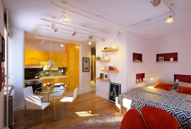 Kolorowe mieszkanie w Petersburgu - salon. Kolorowe mieszkanie w Petersburgu - salon.