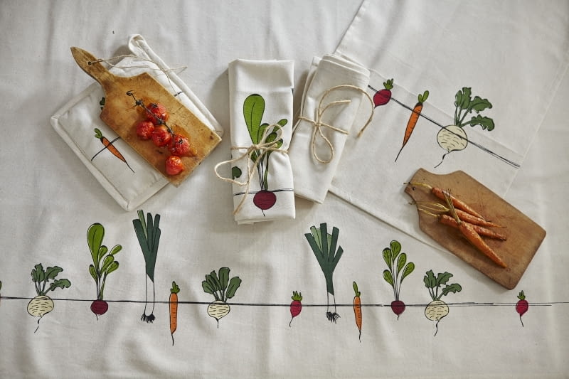 Kolekcja Veggies Limitowana kolekcja tekstyliów stworzona przez KUKBUK i ? Tab