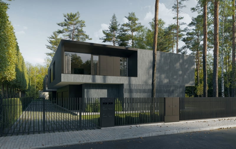 Nero Houses w Józefowie. Proj. Paweł Lis Architekci Nero Houses w Józefowie. Proj. Paweł Lis Architekci