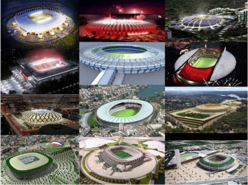 Minęło dopiero kilka tygodni od zakończenia Mistrzostw Świata w Piłce Nożnej w Afryce, a już możemy oglądać najnowsze projekty stadionów na Mundial za cztery lata. W 2014 roku najlepsi piłkarze o złotą kulę powalczą w Ameryce Południowej, a ściślej mówiąc w Brazylii. Tu w ilości projektów przoduje pracownia Castro Mello Arquitetos. Czy spośród wizualizacji stadionów wybija się przyszła ikona architektury? stadiony, brazylia, mistrzostwa 2014