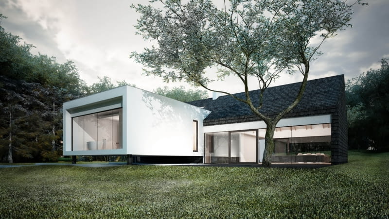 Dom jednorodzinny N House S zaprojektowany przez pracownię Formodesign łódź, formodesign, polska, dom jednorodzinny, n house s