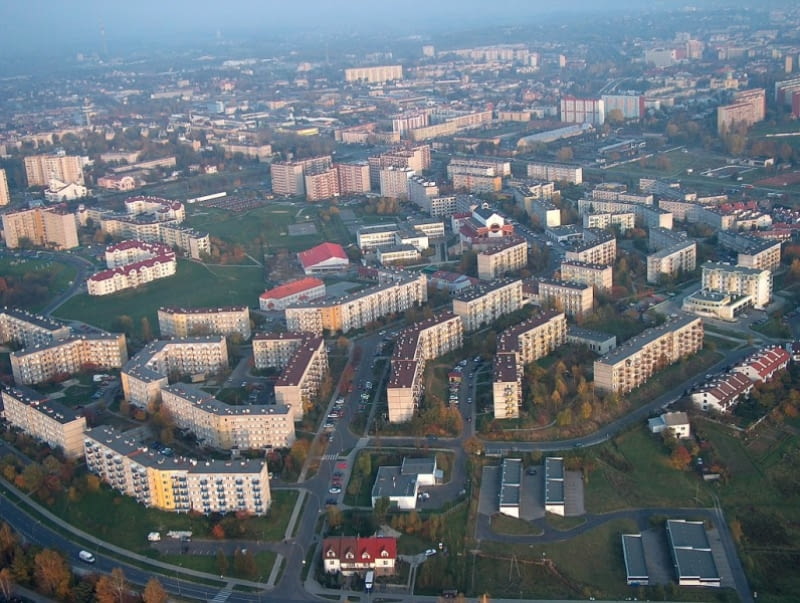 Osiedle Krakowska - Południe w Rzeszowie - widok z lotu ptaka Osiedle Krakowska - Południe w Rzeszowie - widok z lotu ptaka
