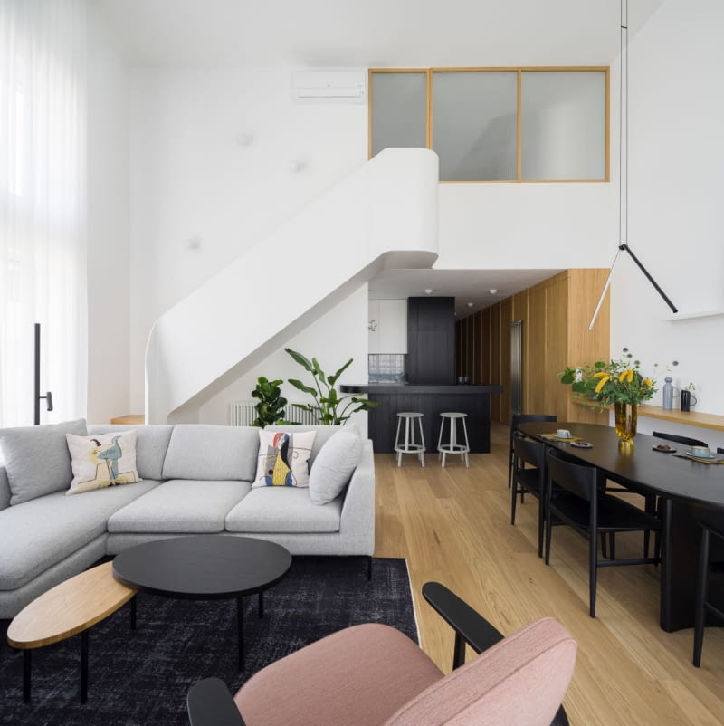 Przytulny apartament z widokiem na centrum Łodzi aranżacja wnętrz projektowanie wnętrz projekt mieszkania inspiracje wnętrza trendy we wnętrzach trendy w projektowaniu