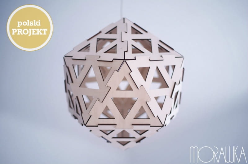 Polski projekt: lampa Morawka. Pitagoras. Morawka, lampa, drewniana lampa, lampa z drewna, polski projekt, polski design