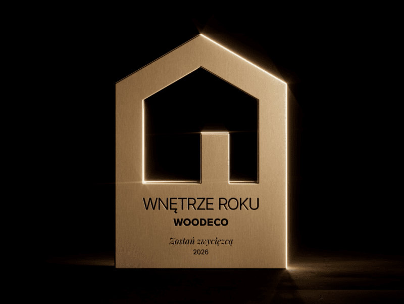 Czwarta edycja konkursu "Wnętrze Roku Woodeco" - zgłoszenia do marca 2026 r.