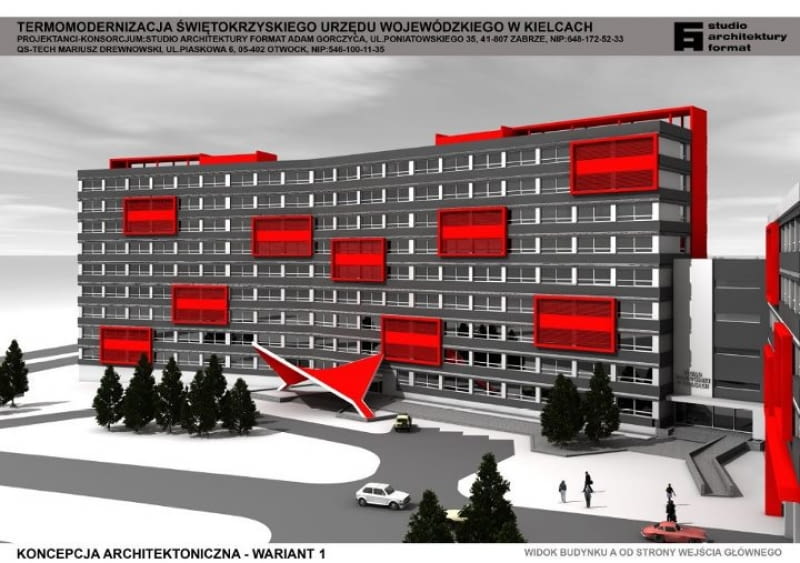 Urząd Wojewódzki w Kielcach - projekt termomodernizacji Urząd Wojewódzki w Kielcach - projekt termomodernizacji