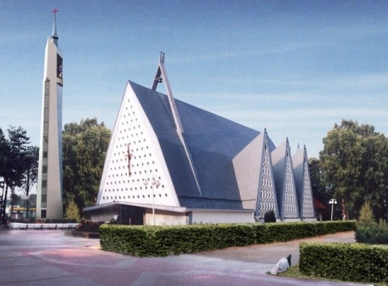 Kościół pod wezwaniem Wniebowzięcia NMP we Władysławowie, źródło: bkarchitekci.pl Kościół pod wezwaniem Wniebowzięcia NMP we Władysławowie, źródło: bkarchitekci.pl