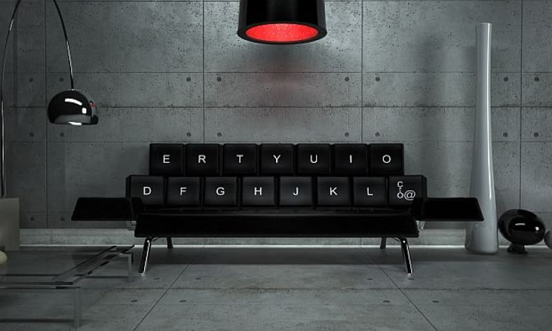 Sofa Qwerty. Projekt: ZO_loft sofa, hit czy kit, sofa Qwerty,