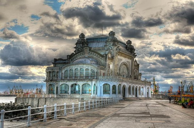 Art Nouveau w Rumunii, wystawa w Muzeum Architektury. Na zdjęciu Kasyno (Cazino), proj. Daniel Renard, 1907-10, Constanta Art Nouveau w Rumunii, wystawa w Muzeum Architektury. Na zdjęciu Kasyno (Cazino), proj. Daniel Renard, 1907-10, Constanta