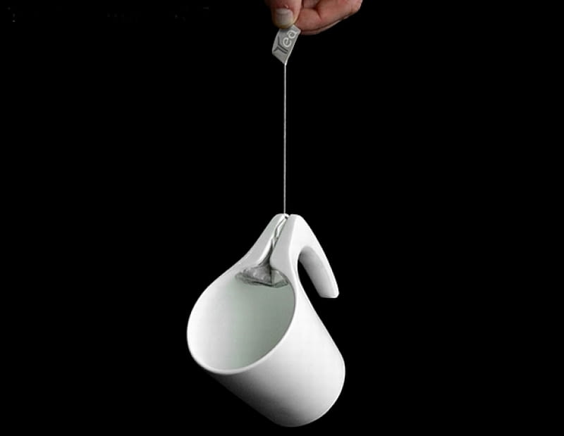 Tea Cup SlingsHOT; proj. Samir Sufi oryginalny kubek, design, świetny kubek, projekt