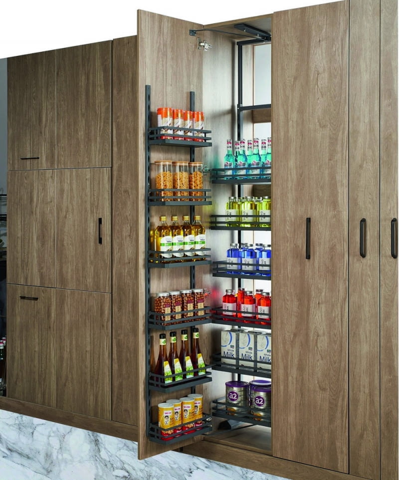 Systemy przechowywania zabudowy w kuchni