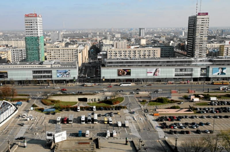 Ściana Wschodnia w Warszawie. Układ urbanistyczny z lat 60. projektu Zbigniewa Wacławka Ściana Wschodnia w Warszawie. Układ urbanistyczny projektu Zbigniewa Wacławka
